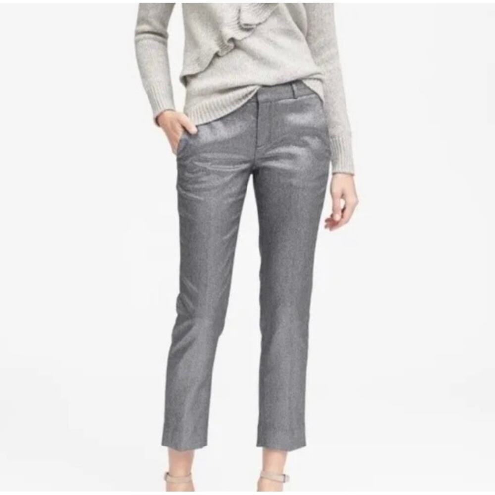 NEW with tags NWT Banana Republic Silver Avery Ankle Pants Size 4